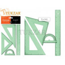 

TZ 341 Набор линеек 4шт TUKZAR, Разные цвета