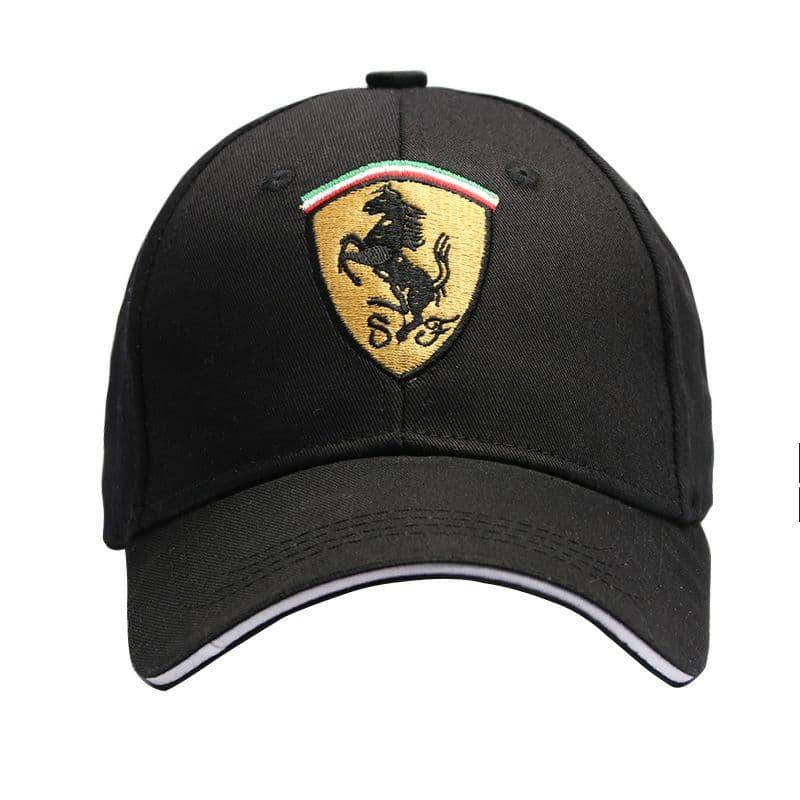 

Кепка, бейсболка "CAP COTTON" с логотипом автомобиля (FERRARI (Черная)), Черный