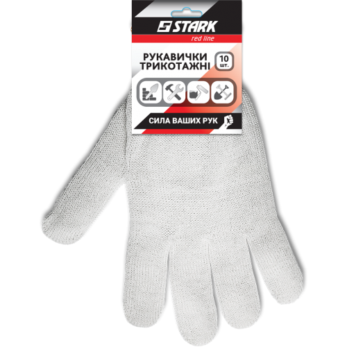 

Перчатки Stark White 3 нити (10 пар) 510083010