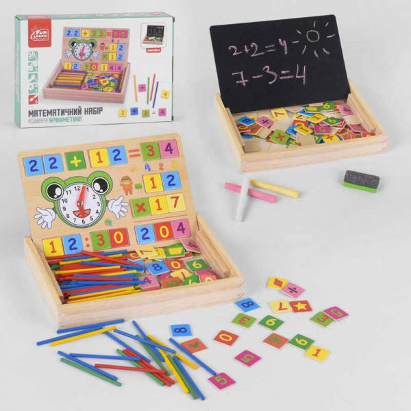 

Интерактивная доска "Арифметика" двухстороння, "FUN GAME" в кор. 69749
