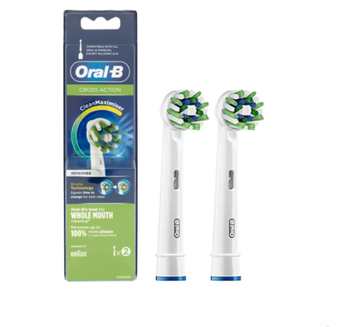 

Сменные насадки для электрической зубной щетки ORAL-B EB50 CrossAction 2 шт