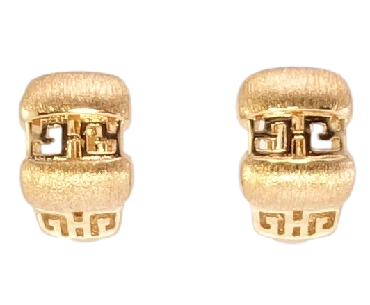 

Серьги Xuping Позолота 18K колечки "Декоративный резной орнамент"