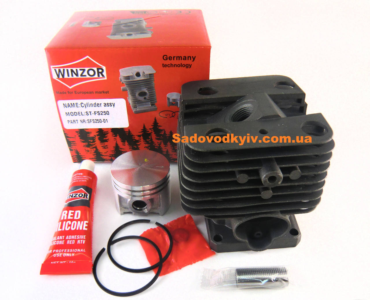 

Цилиндр с поршнем для бензокосы Stihl FS 250 (1210924) Winzor
