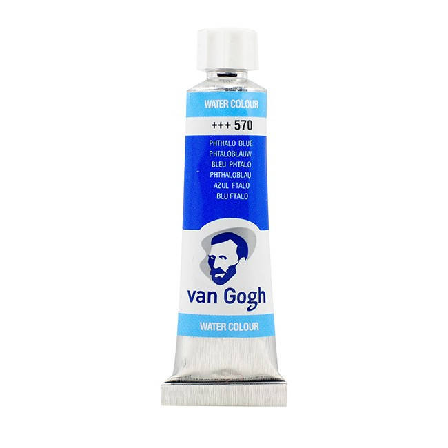 

Краска акварельная Van Gogh (570), Синий ФЦ, туба 10 мл, Royal Talens