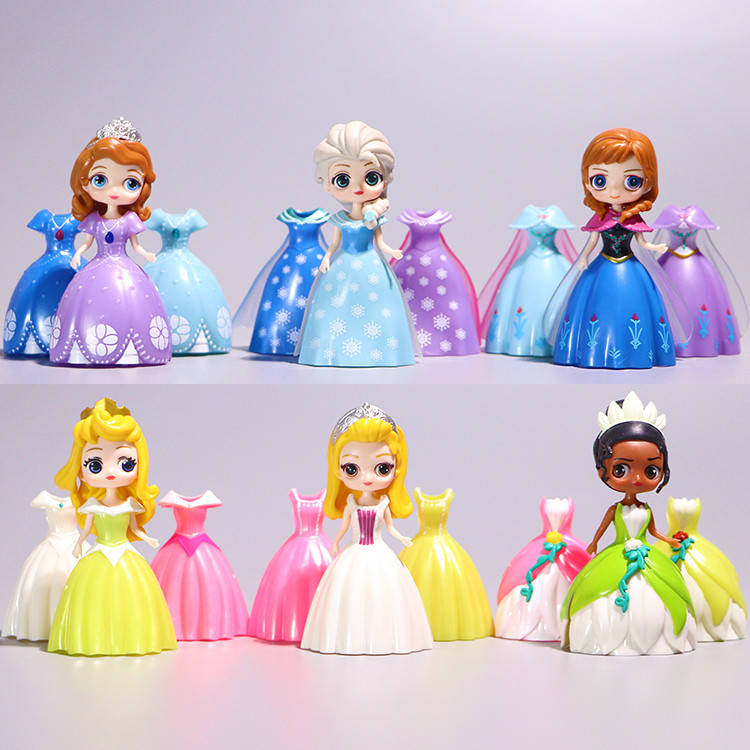 

Набор кукол 6 шт "Принцессы Диснея" и комплект платьев 18 шт - Princesses Disney