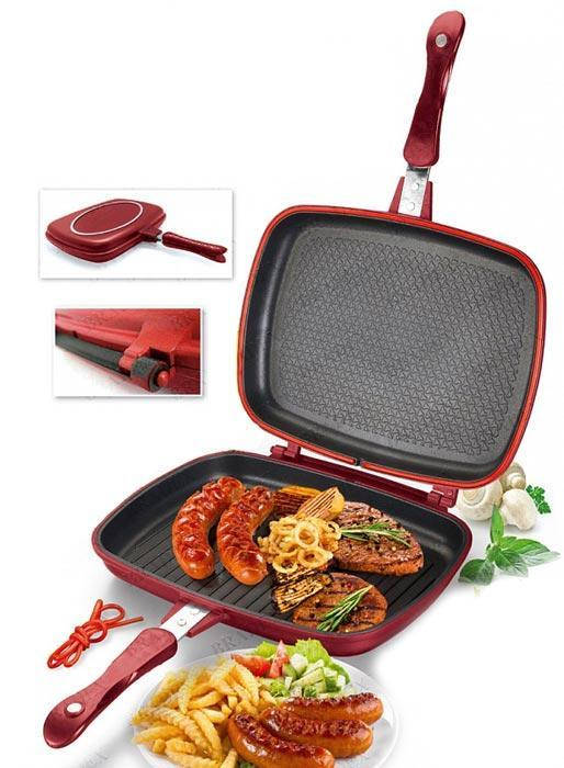 

Двусторонняя сковорода гриль Grill Master 28 см Мастер Жар