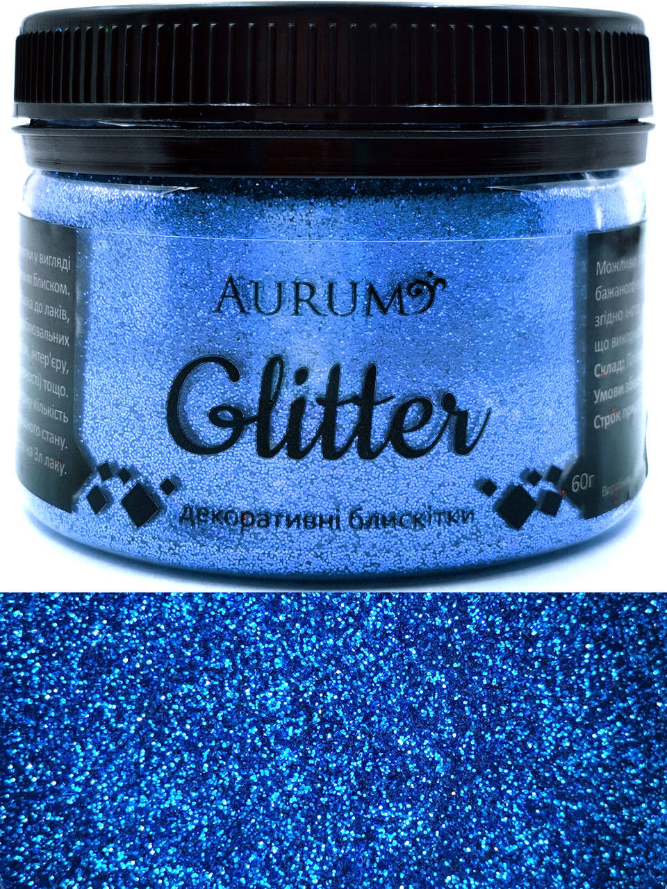 

Глиттер декоративные блестки Aurum Голубой 60 г