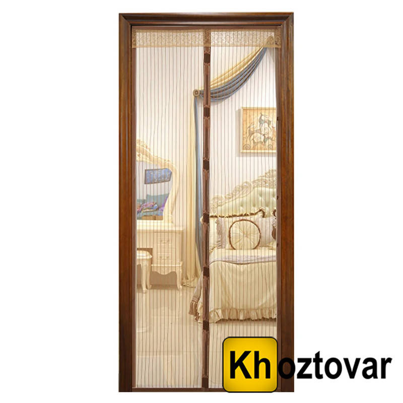 

Дверная антимосктная сетка на магнитах 100х210см, Коричневый