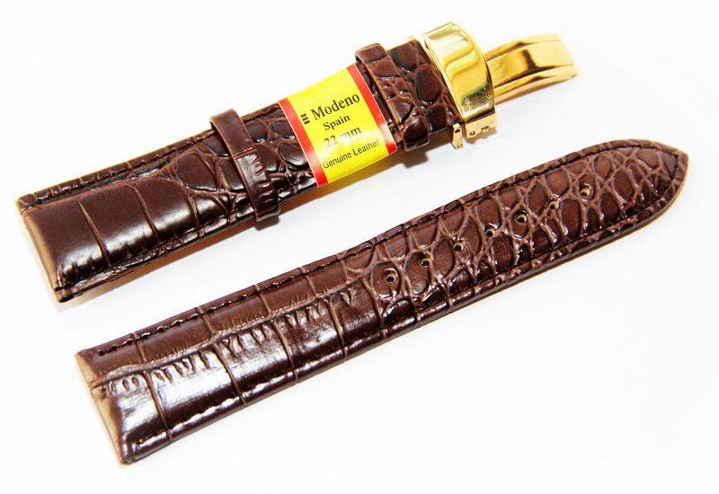 

Ремешок для часов с клипсой Modeno MDK2201BR-02 22 мм Коричневый