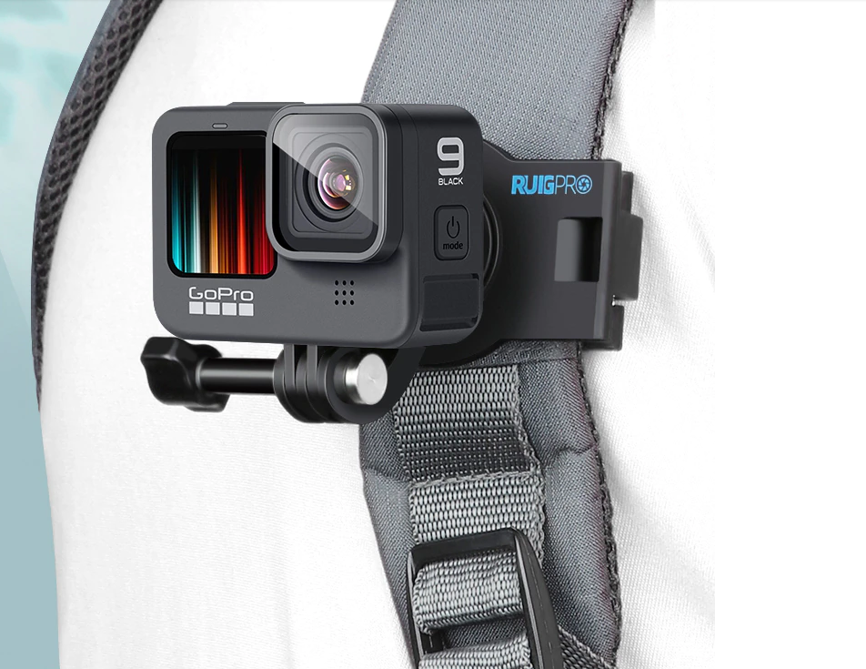 

Крепление на рюкзак поворотное универсальное на 360 градусов для экшн камер, Черный