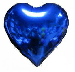 

Шар фольгированный Сердце синее без рисунка, 43 х 48 см, Синий