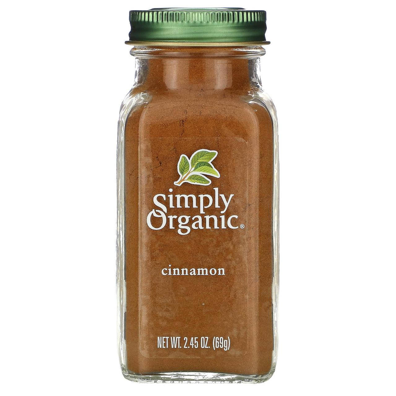 

Simply Organic, корица, 69 г (2,45 унции)