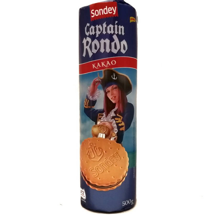 

Печиво з шоколадом Capitan Rondo Kakao 500г, Німеччина