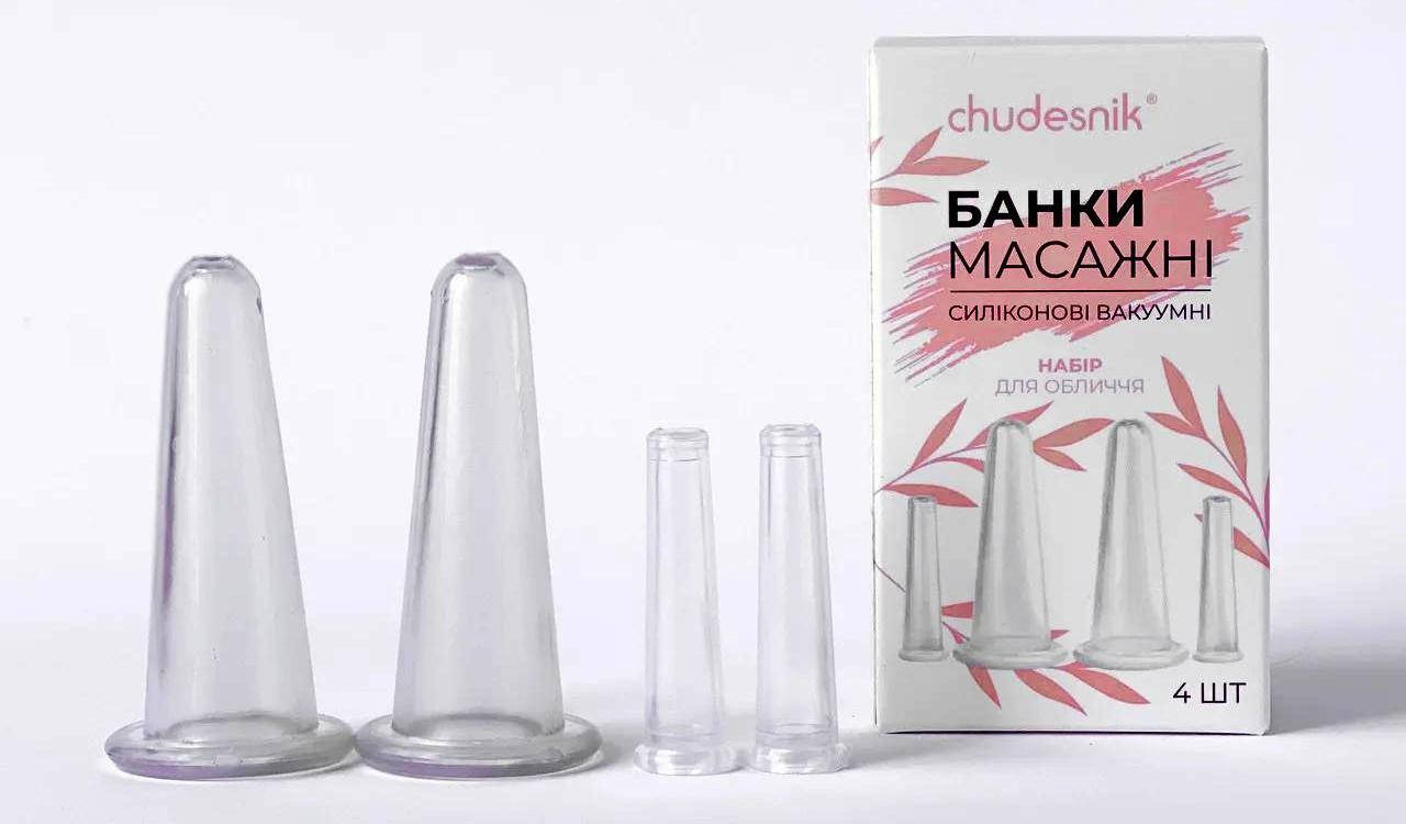 

Набор массажных банок для лица и век ТМ "Чудесник"