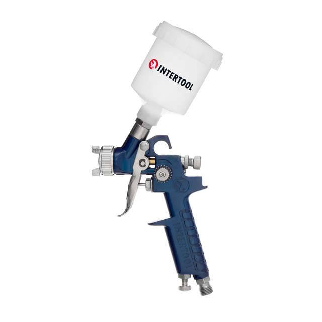 

Краскопульт пневматический HVLP MINI, верхний пластиковый бачок INTERTOOL PT-0101