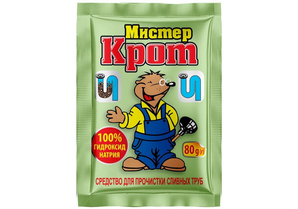 

Сама 80 г Мистер Крот средство для прочистки труб в гранулах