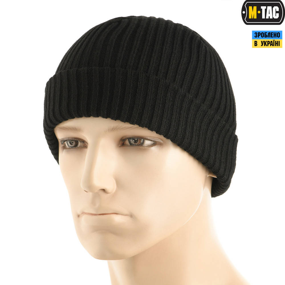 

Шапка вязаная 100% акрил M-Tac Black S/M, Черный