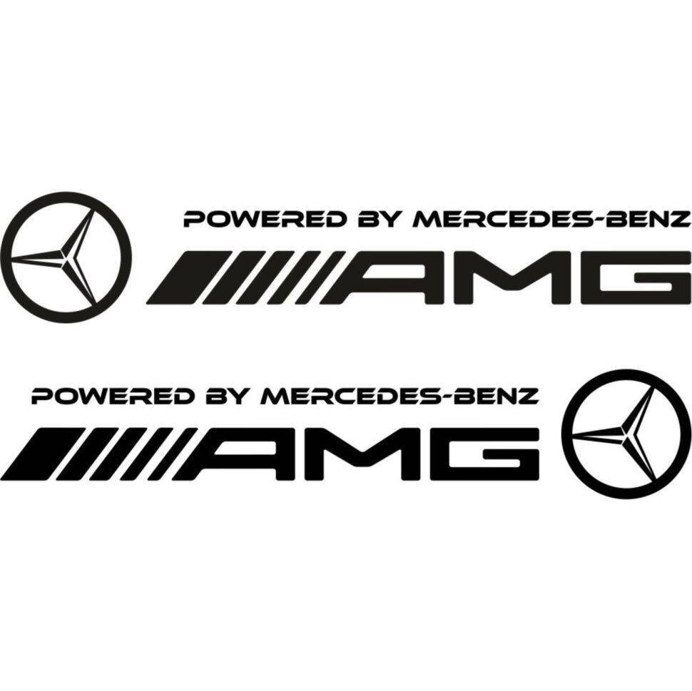 

Набор виниловых наклеек на автомобиль - Mercedes AMG (2шт)