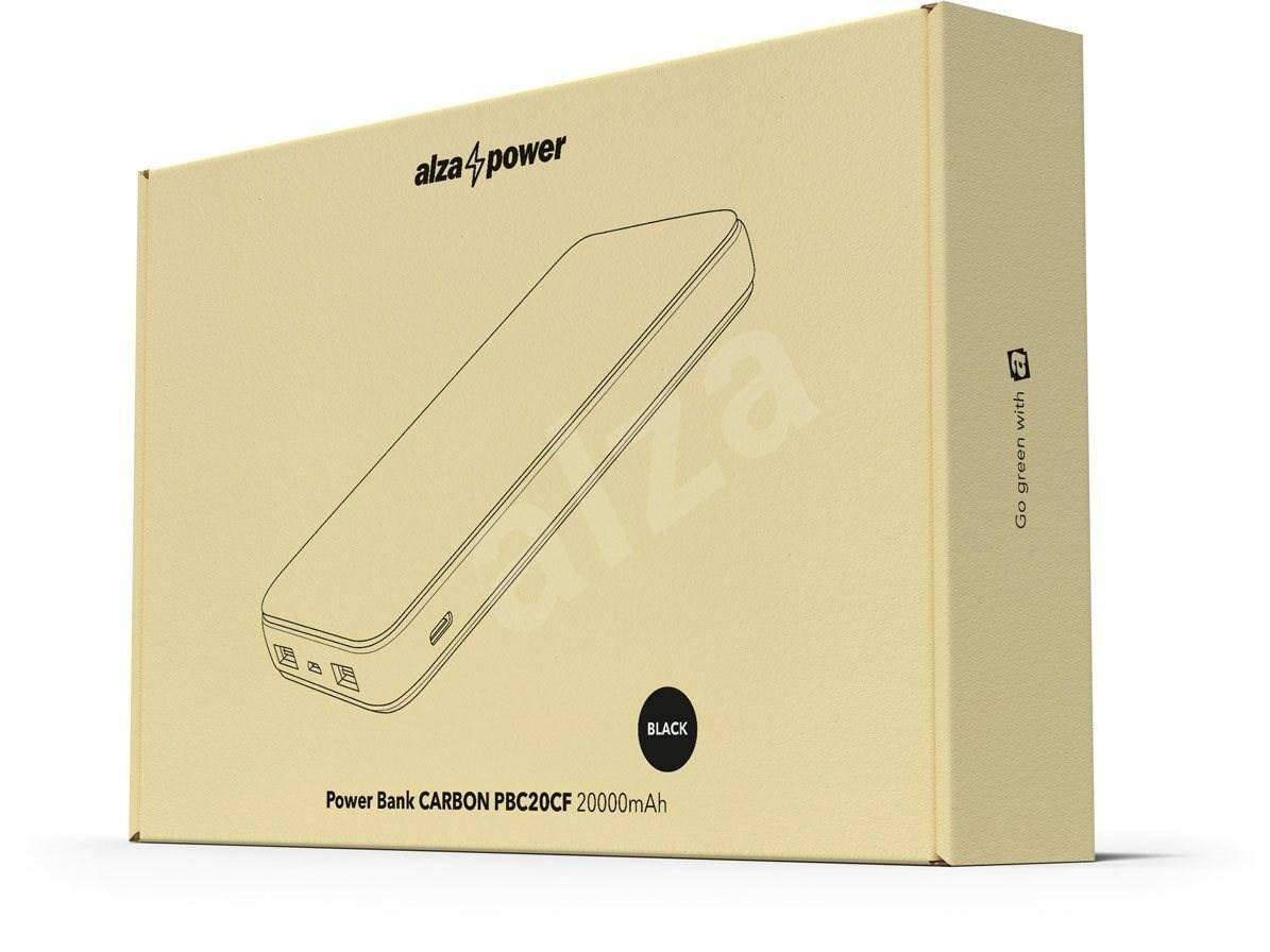 

Павербанк Power bank 20000mAh ALZA CARBON 3.0 2USB (реальная емкость) оригинал Black
