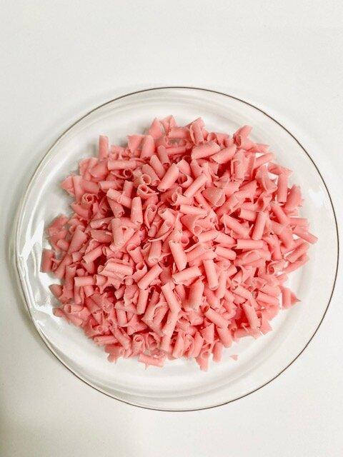 

Шоколадна посипка пелюстки полуниця 50 гр, Розовый