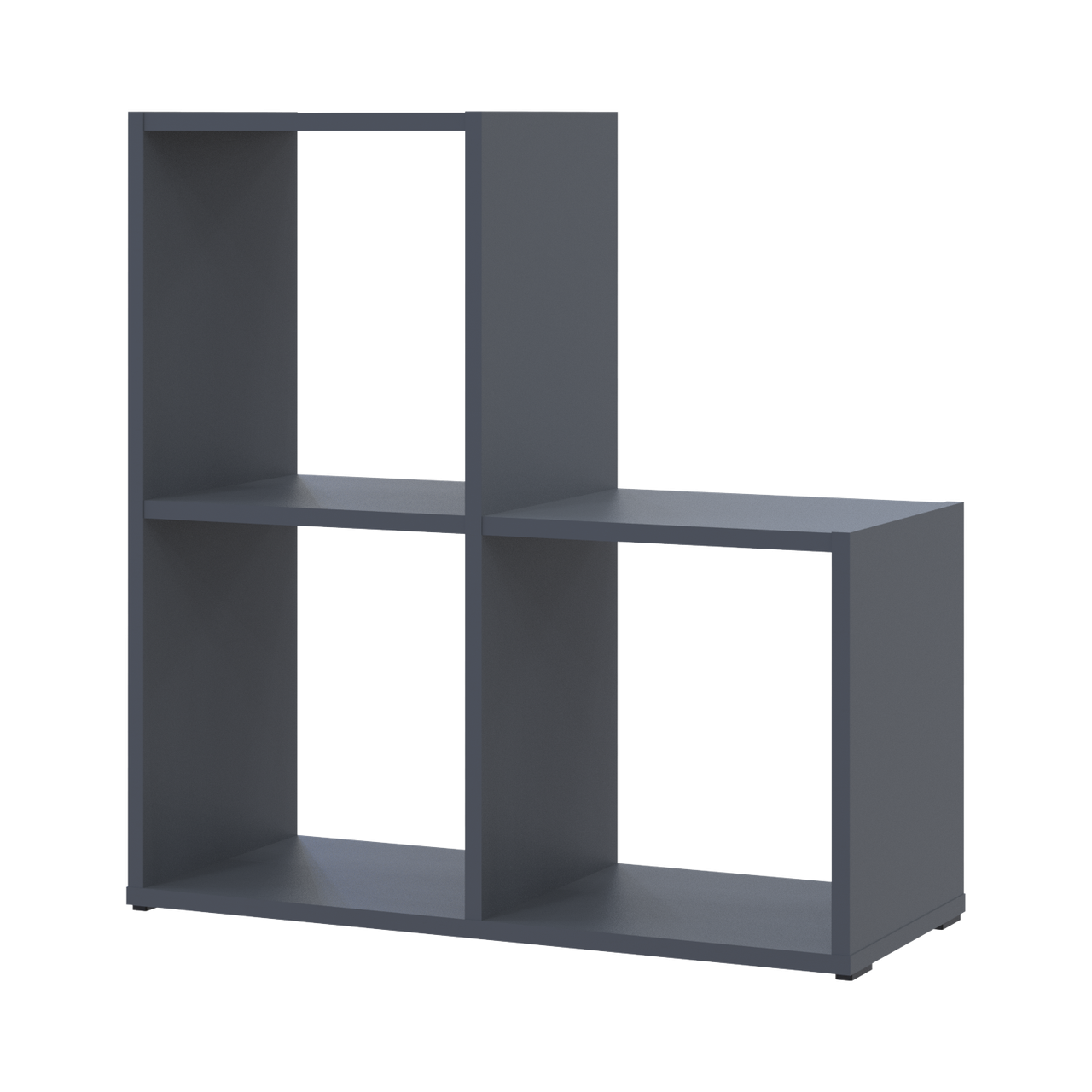 Стелаж Doros Степ 2х2 Графіт відкритий 69х28.8х71.4 (41516157) 2