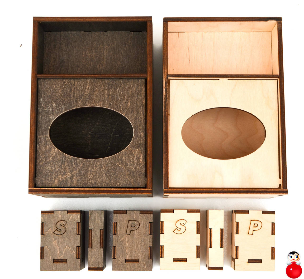 

Деревянная Барная Салфетница Органайзер Соль/Перец дерев'яна серветниця из дерева ЛОГО, Бежевый