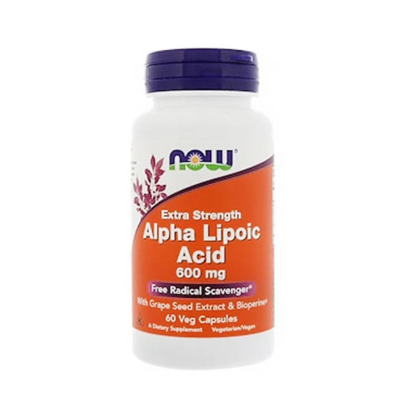 

Альфа-ліпоєва кислота (Alpha Lipoic Acid) 600мг ТМ Нау Фудс / Now Foods 60 капсул