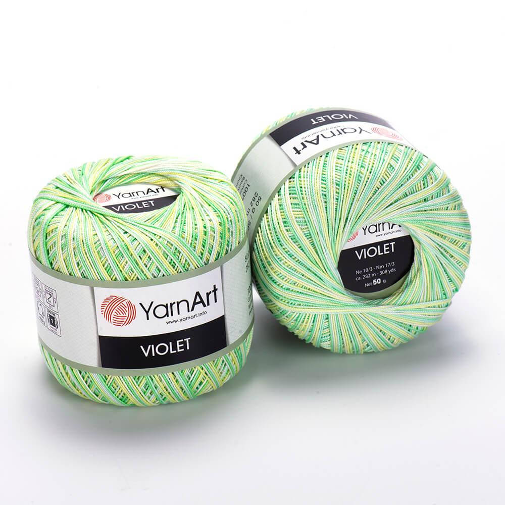 

YarnArt Violet Melange (Ярн Арт Виолет Меланж) № 501 (Пряжа мерсеризованный хлопок, нитки для вязания), Фиолетовый