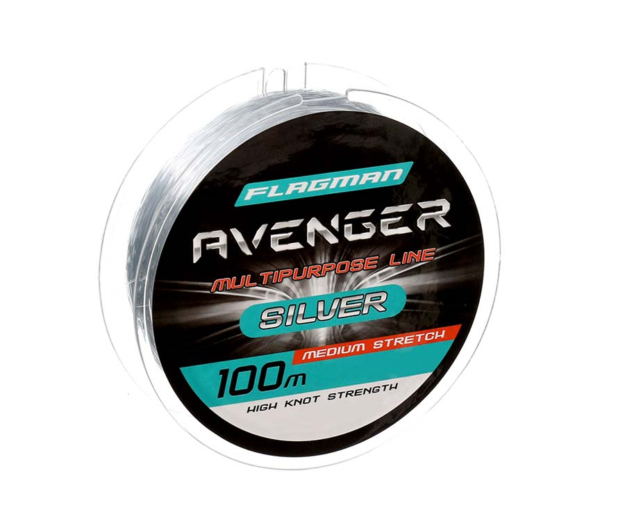 

Леска Flagman AVENGER SILVER 100m 0,40mm, Серый