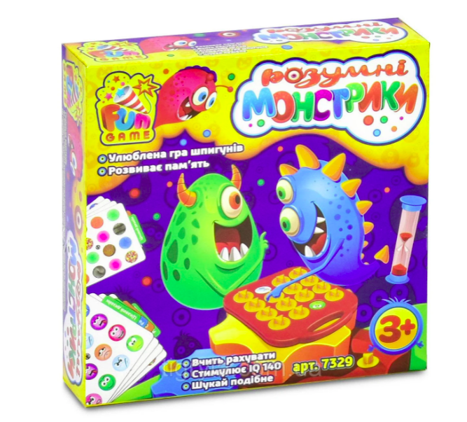 

Игра настольная для Малышей Умные Монстрики (7329)