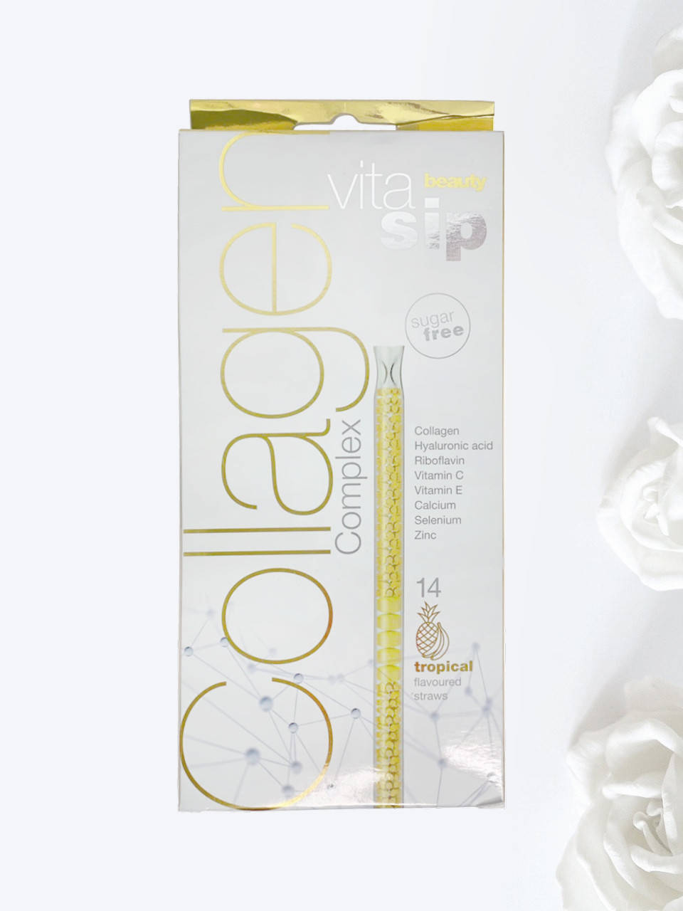 

Питьевые соломинки Exotic Fruit Collagen VitaSip Collagen Complex Esthen 14 шт./уп.