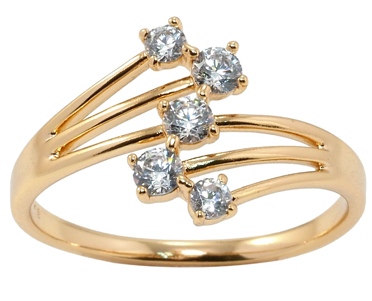 

Кольцо Xuping Позолота 18K "Изящность циркония" р.16.5,17,18,18.5,19.5