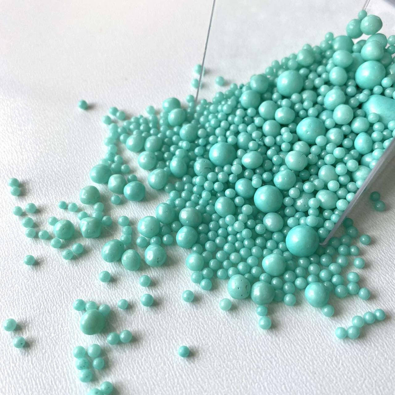 

Посыпка сахарная для кондитерских изделий Микс бусинок, 20 г Бирюзовый