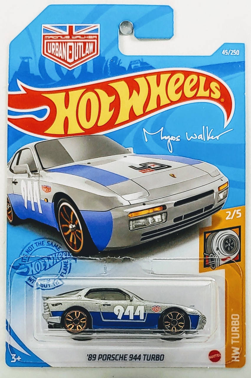 

Машинка Hot Wheels - '89 Porsche 944 Turbo - 2021 Turbo (#45) silver. Mattel. Оригинал, Серебристый