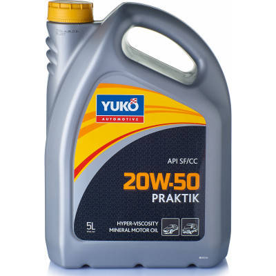 

Масло моторное YUKO PRAKTIK 20W-50 API SF/CC (канистра 5л)