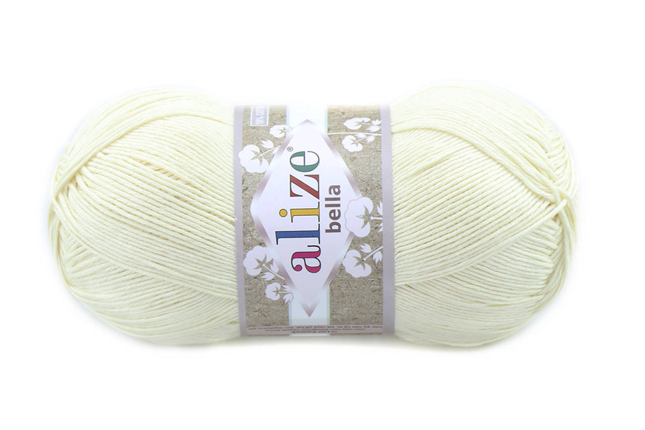

Alize Bella 100, Кремовый №01, Молочный
