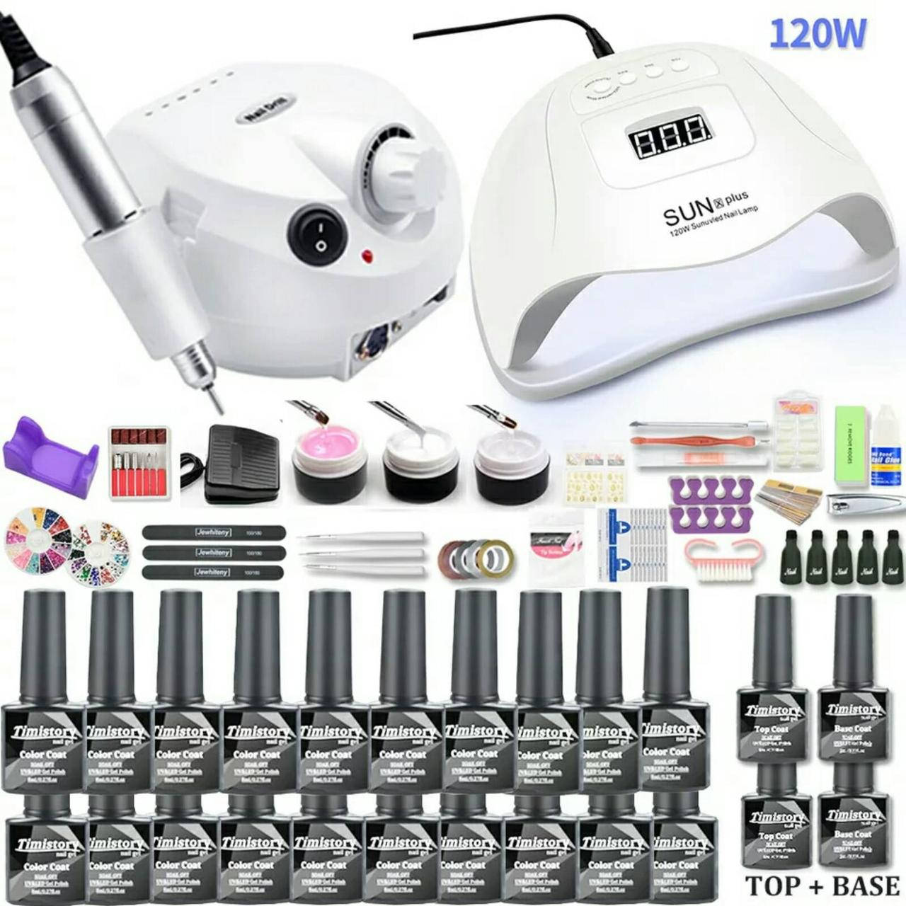 

Стартовый набор для маникюра и наращивания с лампой Sun X Pro 72W и фрезером