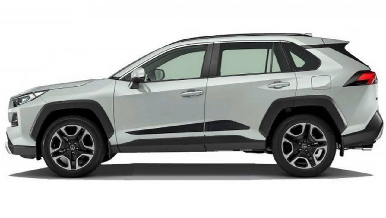 

Модельные молдинги на двери для Toyota RAV-4 2018+