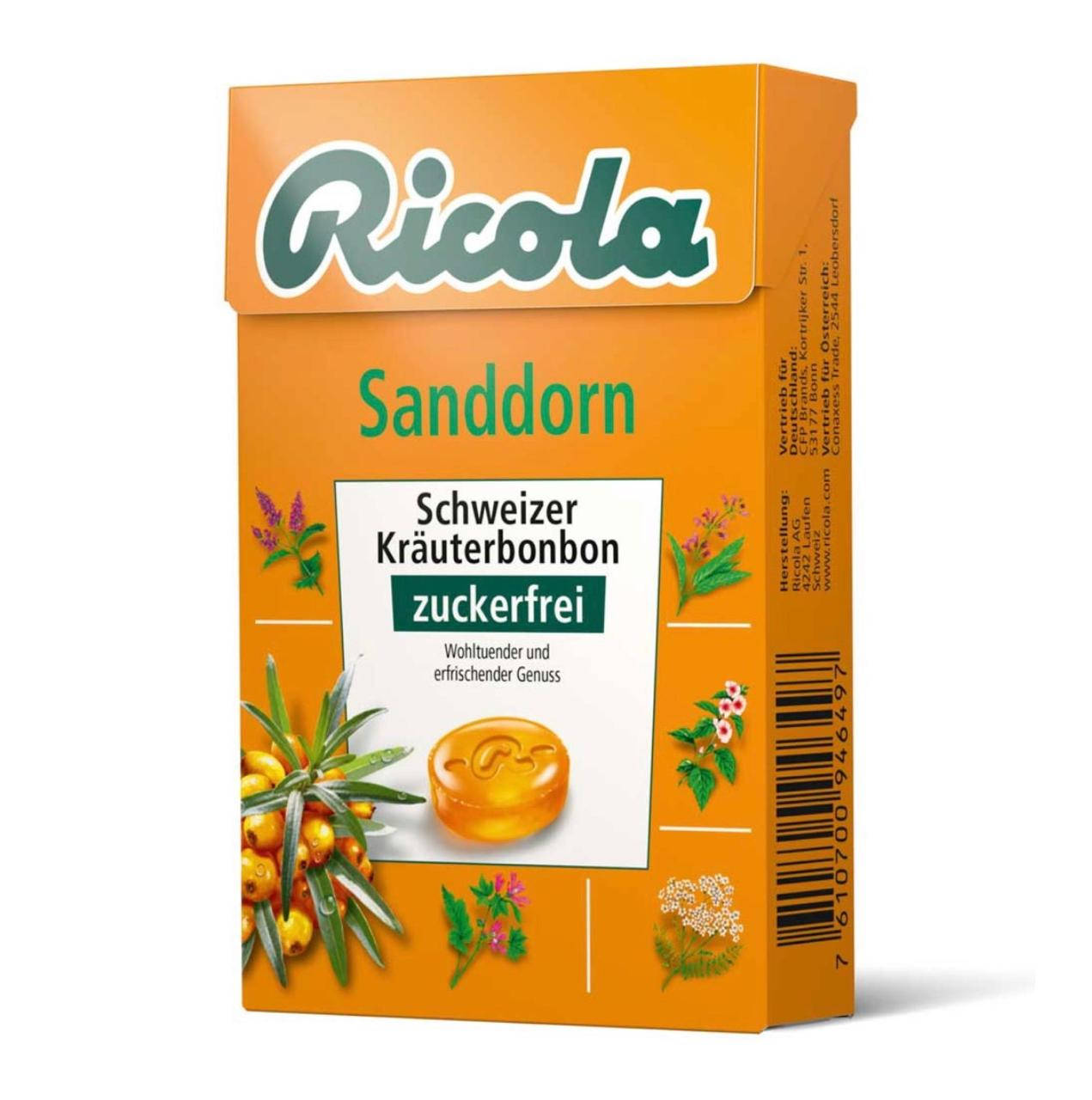 

Леденцы Ricola Sanddorn со вкусом облепихи 50 г