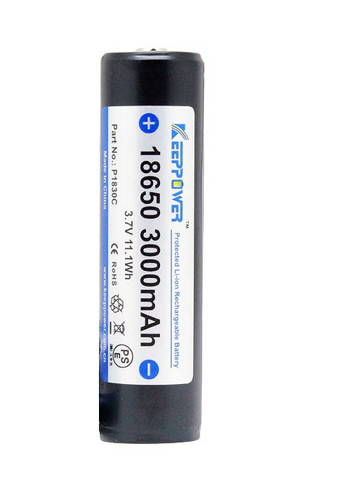 

Аккумулятор Li-ion 18650 Keeppower (Samsung) 3000mAh (P1830C) с защитой