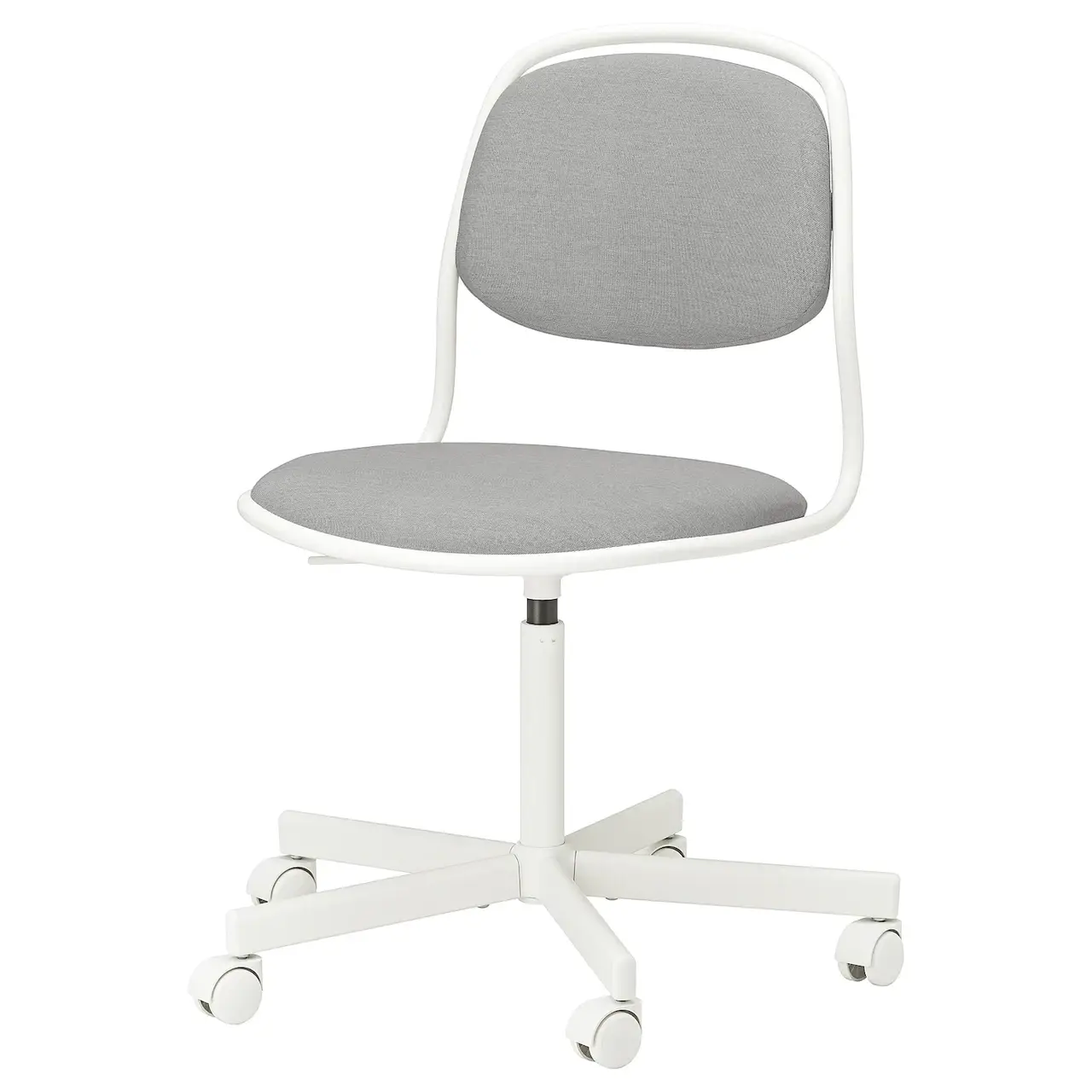 

IKEA ÖRFJÄLL Вращающееся кресло, белый / Виссле светло-серый (494.160.12)