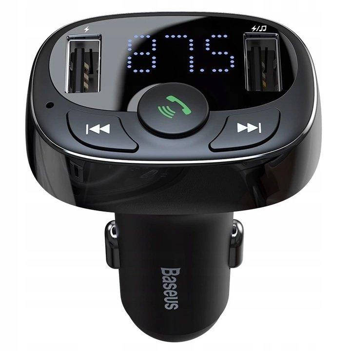 

FM-трансміттер Baseus T typed S-09A Bluetooth MP3, Black (CCTM-01)