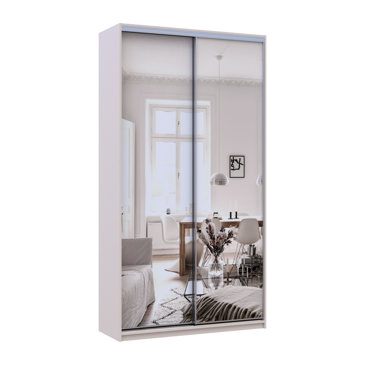 Шафа купе Doros Сіті Лайт Кашемір 2 Дзеркала 120х45х225 (80736344) 3