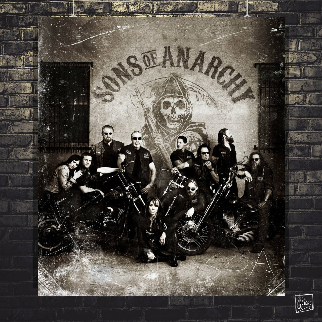 

Постер Сыны Анархии, Sons Of Anarchy, SoA. Размер 42x37см (A3). Матовая бумага