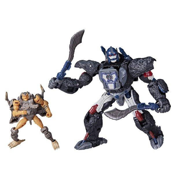 

Трансформер Оптимус Праймал Конг и Крысолов Война за Кибертрон Transformers Optimus Primal and Rattrap Hasbro