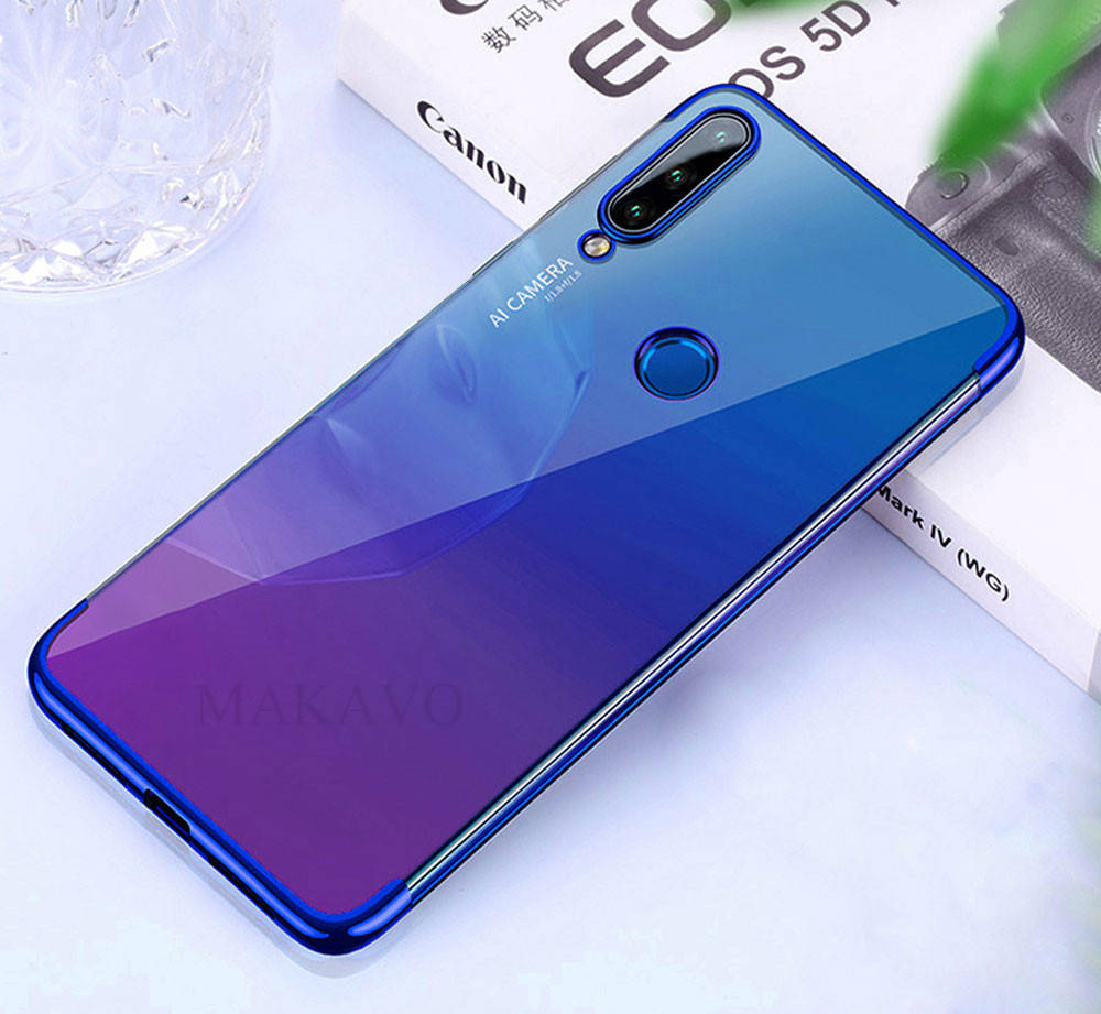 

Силиконовый тонкий чехол для Honor 10i Синий