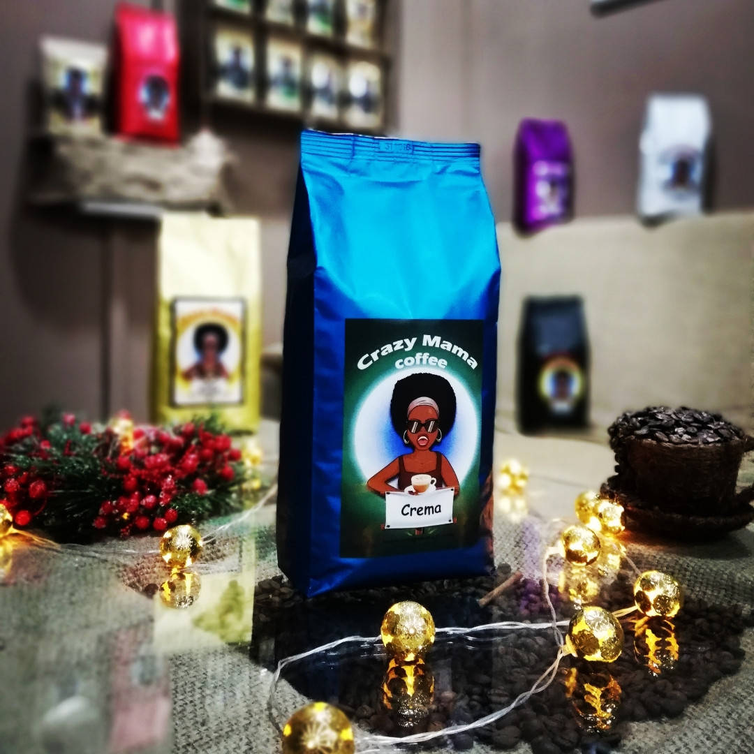 

Кофе в зернах Crazy Mama Crema 1 кг
