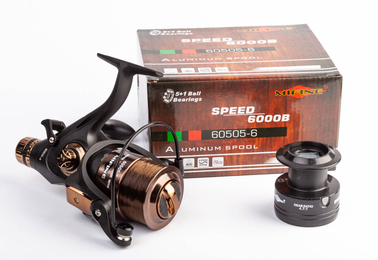 

Катушка Mifine Speed  5+1BB с бейтраннером и леской