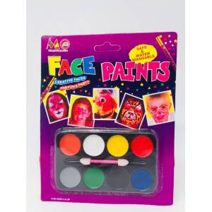 

Краски для лица HORROR MAKE UP PALETTE 8 цветов
