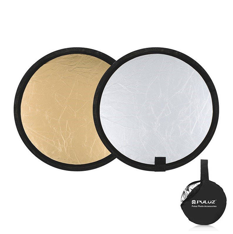 

Фото отражатель, рефлектор 30*30 см. Puluz PU5103 2в1 silver/gold